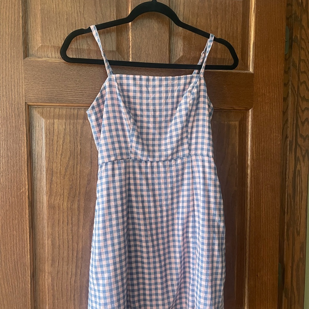 Cristal doll pink/purple plaid dress